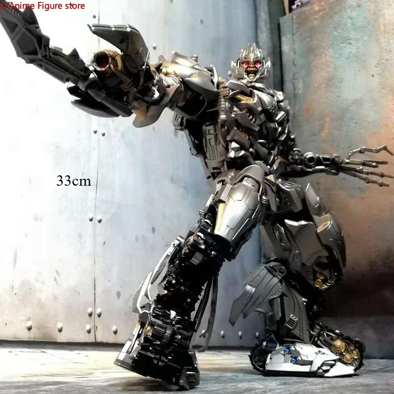 Transformation Toy LS06 Tank Megatron Oversize 33cm Mgtron Alloy Action Figure Anime Transformation Movie Model Gift Collection