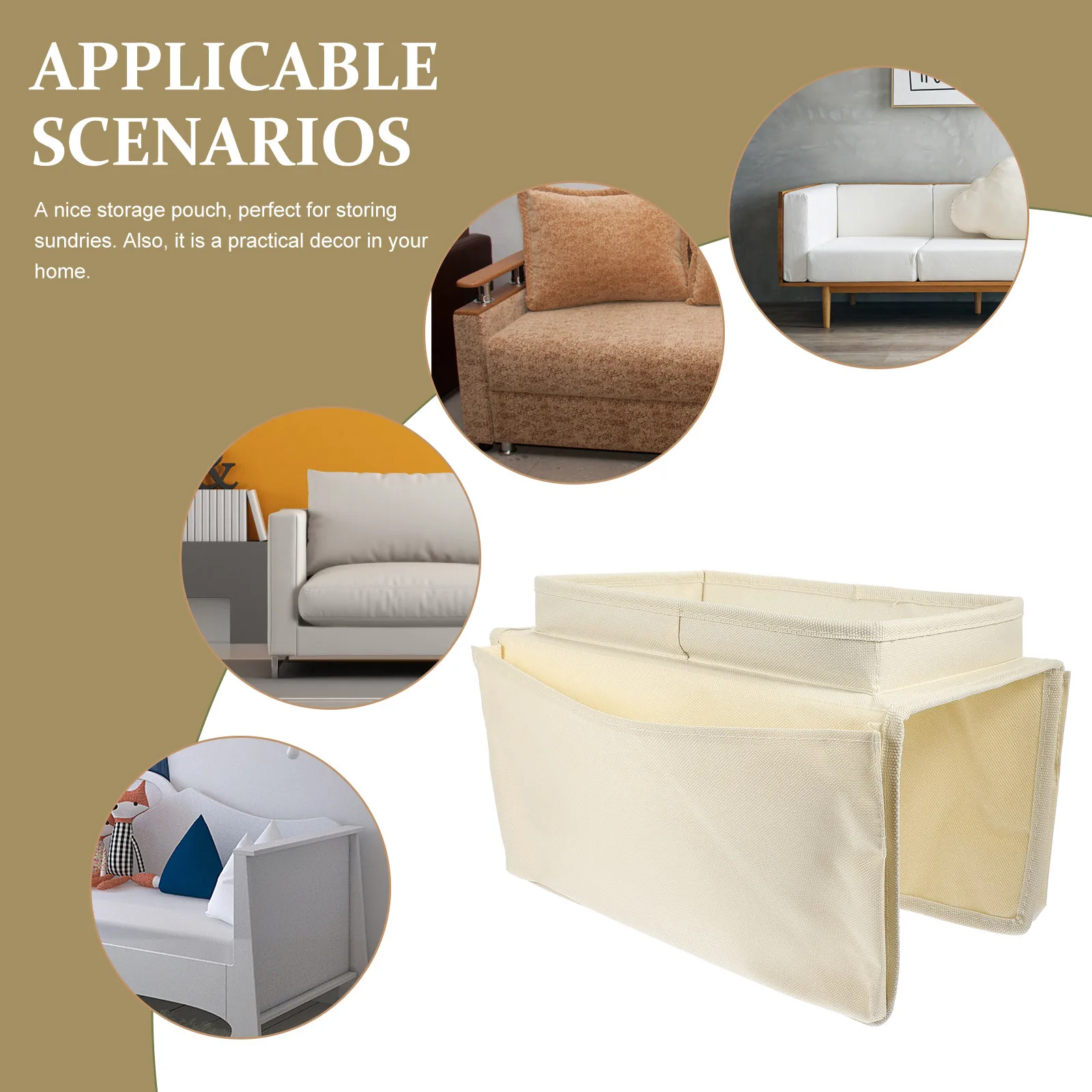 منظم بجانب السرير، كرسي أريكة، كيس تخزين معلق، تصميم مدمج، حقيبة أشتات لديكور المنزل، نمط مرتب متعدد الوظائف
