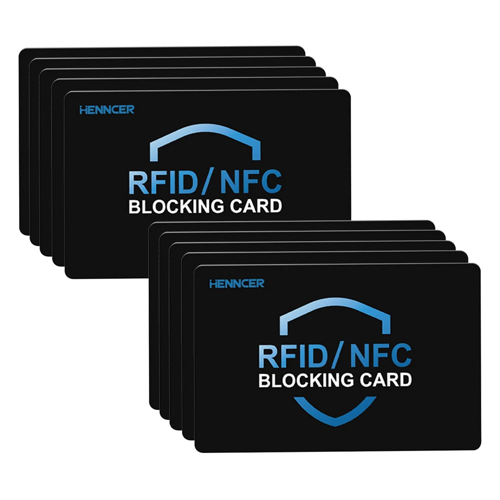 Protecteur de carte de crédit de débit bancaire sans contact, carte de blocage RFID NDavid, Bchampionship pour tout le portefeuille, bouclier, paquet de 10