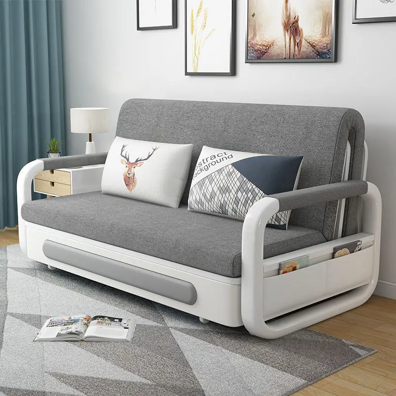 Small apartment, multi-functional, foldable, sofa bed, storage, storage, simple