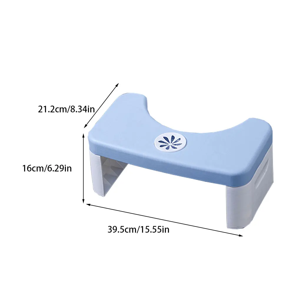 Folding Bathroom Stool Anti-slip Squatty Potty Removable Step Stool For Adult Constipation Children Older Toilet Step Foot Stool