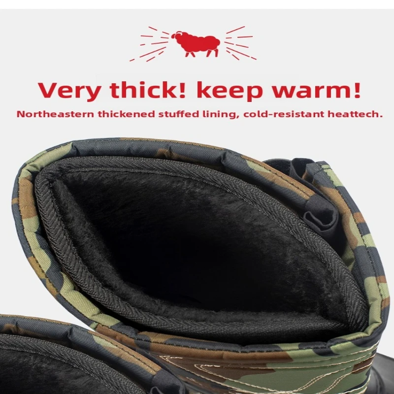 أحذية شتوية مقاومة للماء بالكامل من Unibody، أحذية مغامرة خارجية مناسبة لجميع الأحوال الجوية لصيد الأسماك والرحلات في حالات باردة شديدة #5