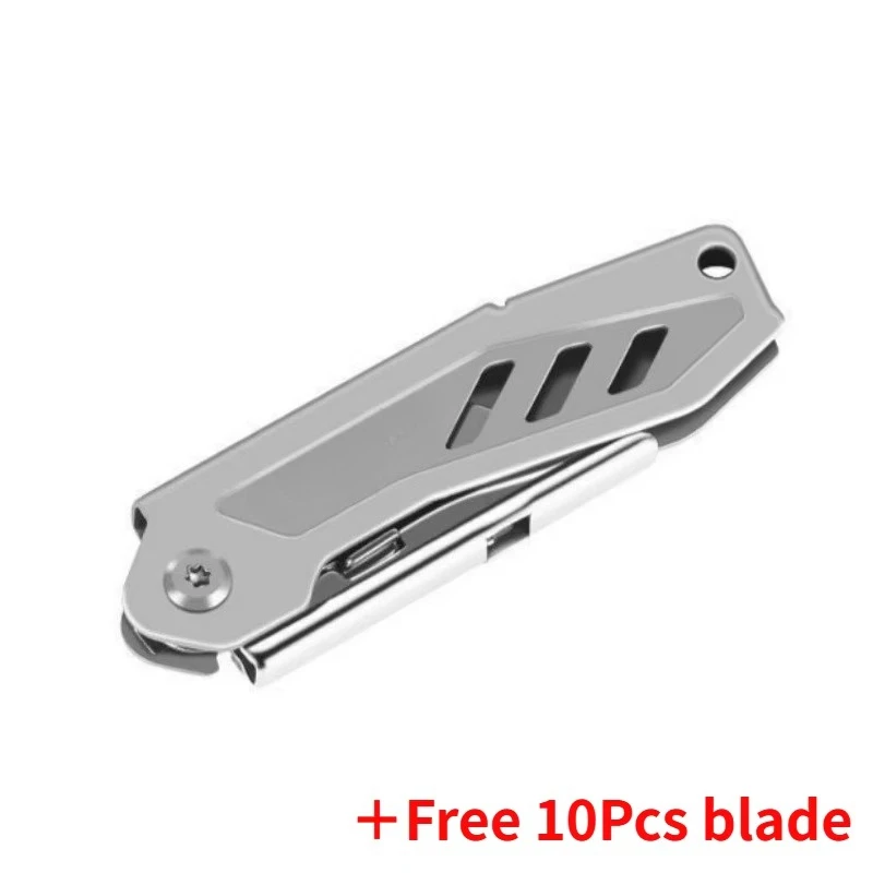 JINLIMultifunctional Utility Knife Heavy Duty Steel Break Blade Folding Electrician Knife