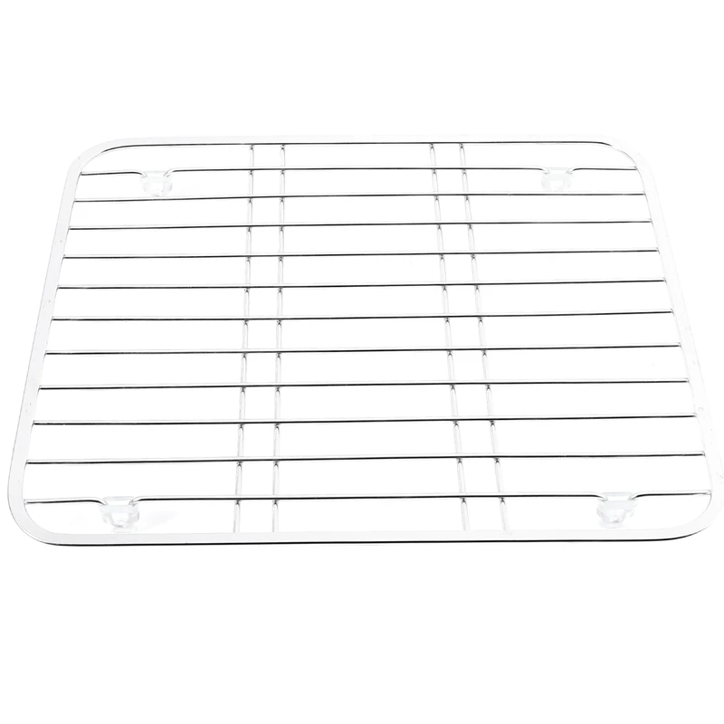 ●304 Stainless Steel Sink Drainer Rack Multifunctional Kitchen Fruit Vegetable Dish Drying Rack Kitchen Sink Protector Grid