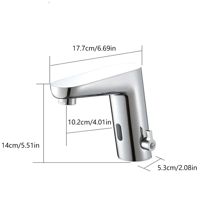 Automatic  Bathroom Sensor Basin tap mixer water Ac 220 Voltage & Dv 6 v EU plug  Full Brass Material