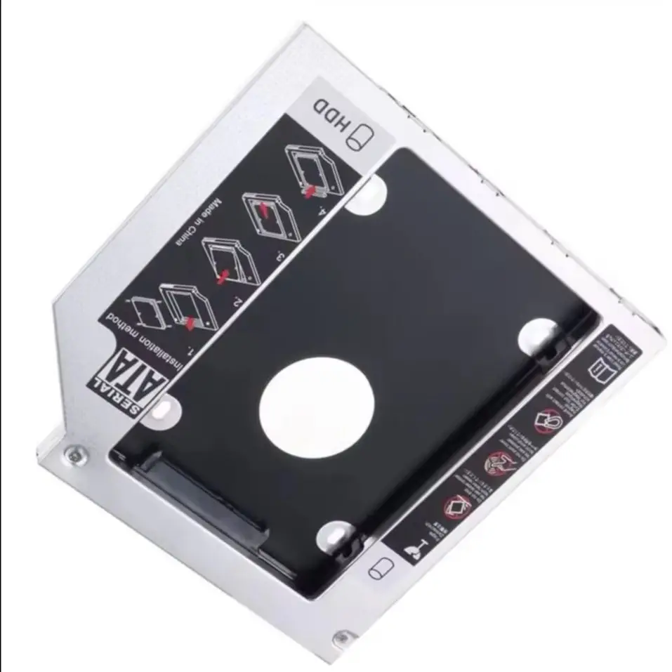12.7mm 2nd Hard Drive Optical bay Caddy Frame for HP Pavilion G32 G42 G50 G55 G60 G61 G62 G70 G71 G72 HP Envy 17-2090NR 17t-2100