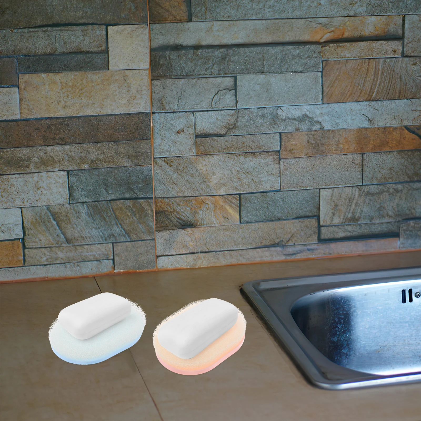 

4 Pcs Soap Tray Dish Shower Holder Bathroom Sink Sponge Holders Restroom Rests Baby