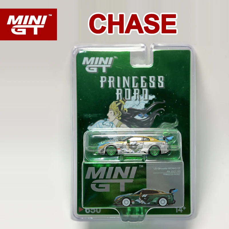 Em estoque * MINIGT 1:64 LBWK GTR R35 RORO CHASE modelo de carro