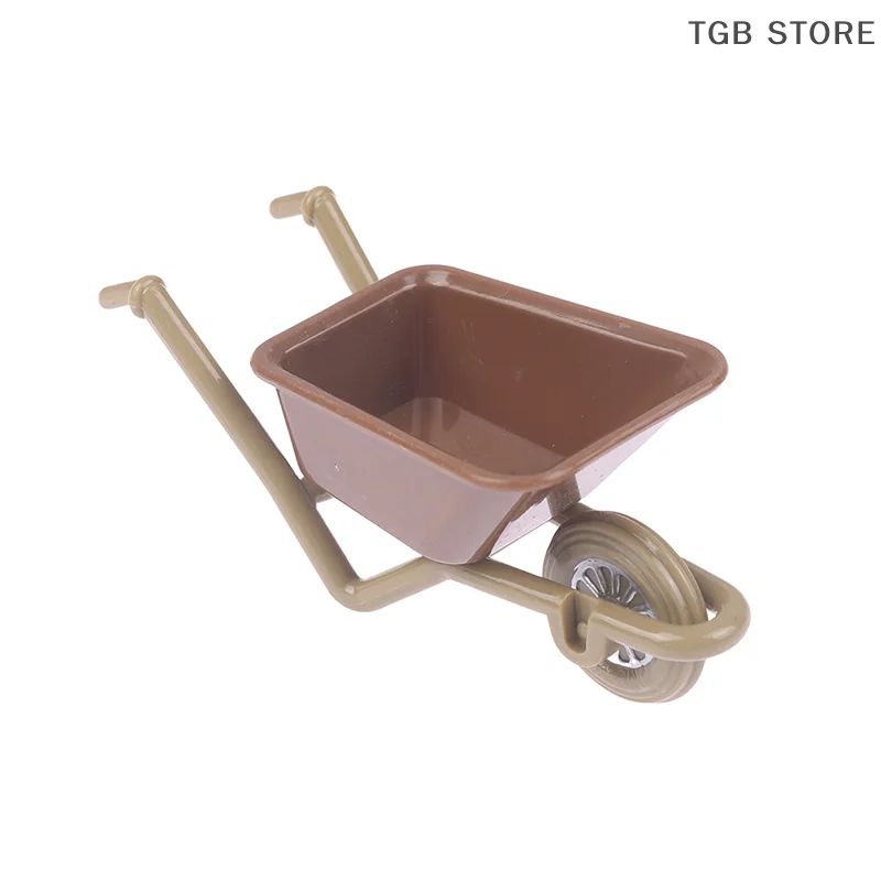 1:12 Miniature Brick Field Garden Farm Scene Tool Set DIY Handmade Doll House Construction Cart Tool Ornament Children's Toys