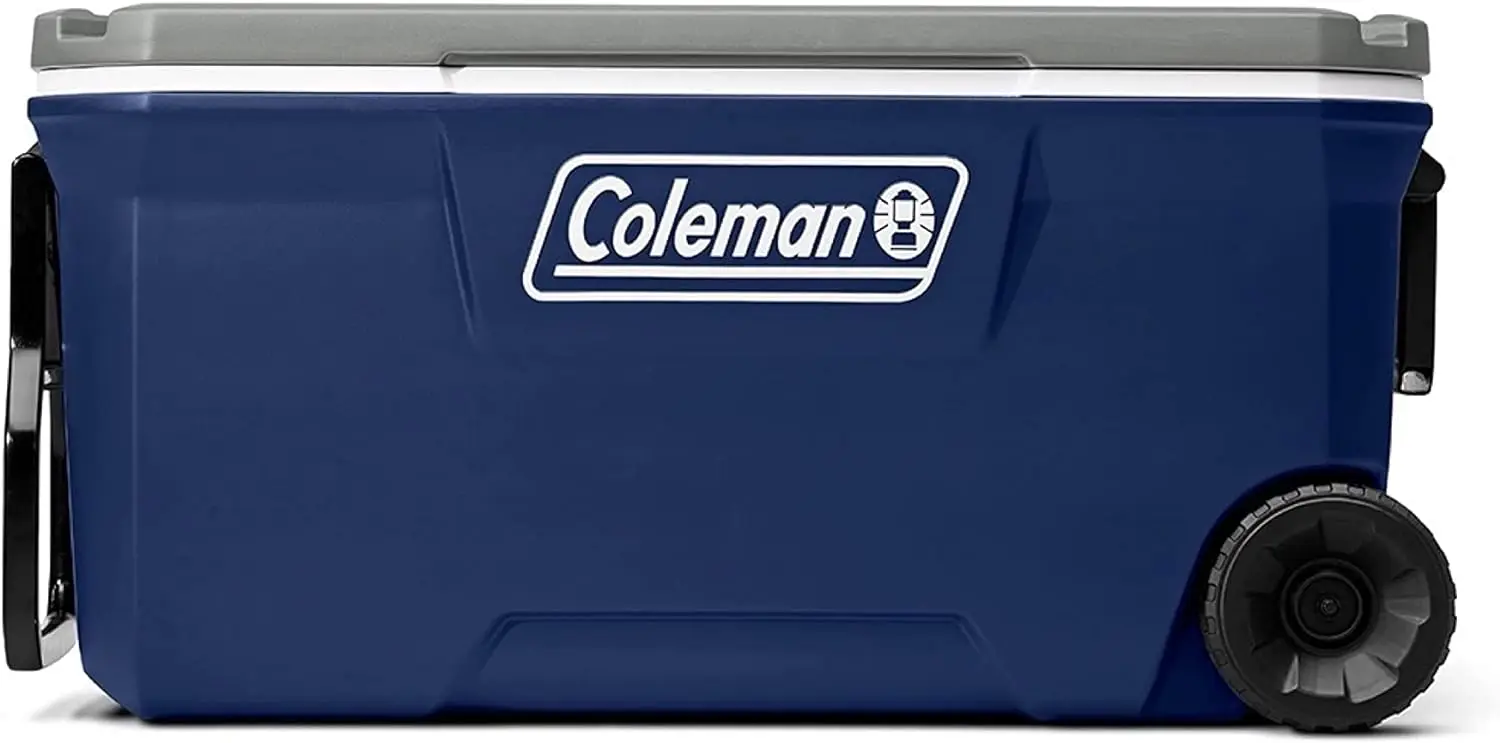 

Изолированный портативный охладитель Coleman серии 316 с тяжелыми колесами, герметичный колесный охладитель с емкостью 100 + банок