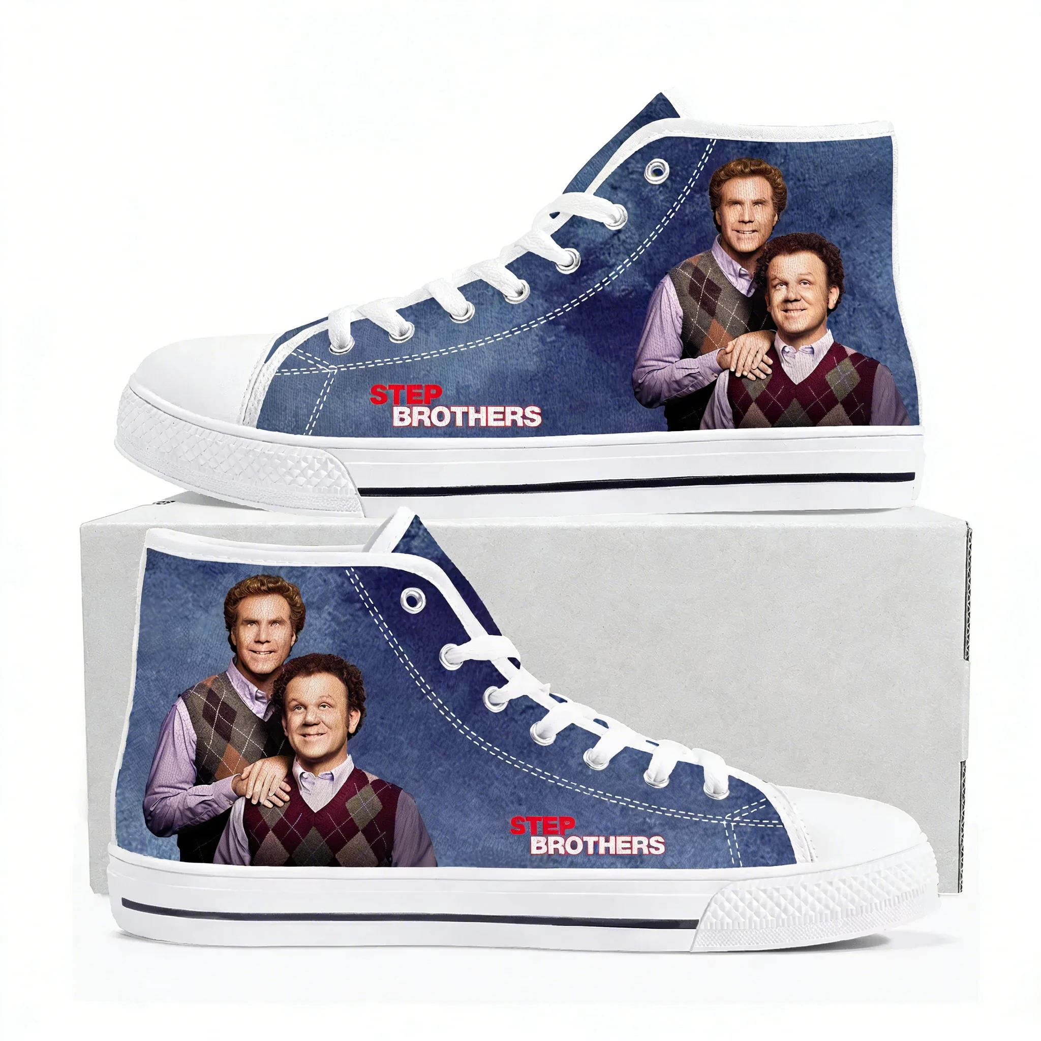 

Step Brothers High Top High Quality Sneaker Mens Womens Teenager Canvas Sneaker Fashion Casual Patterns Shoe Customized Shoes