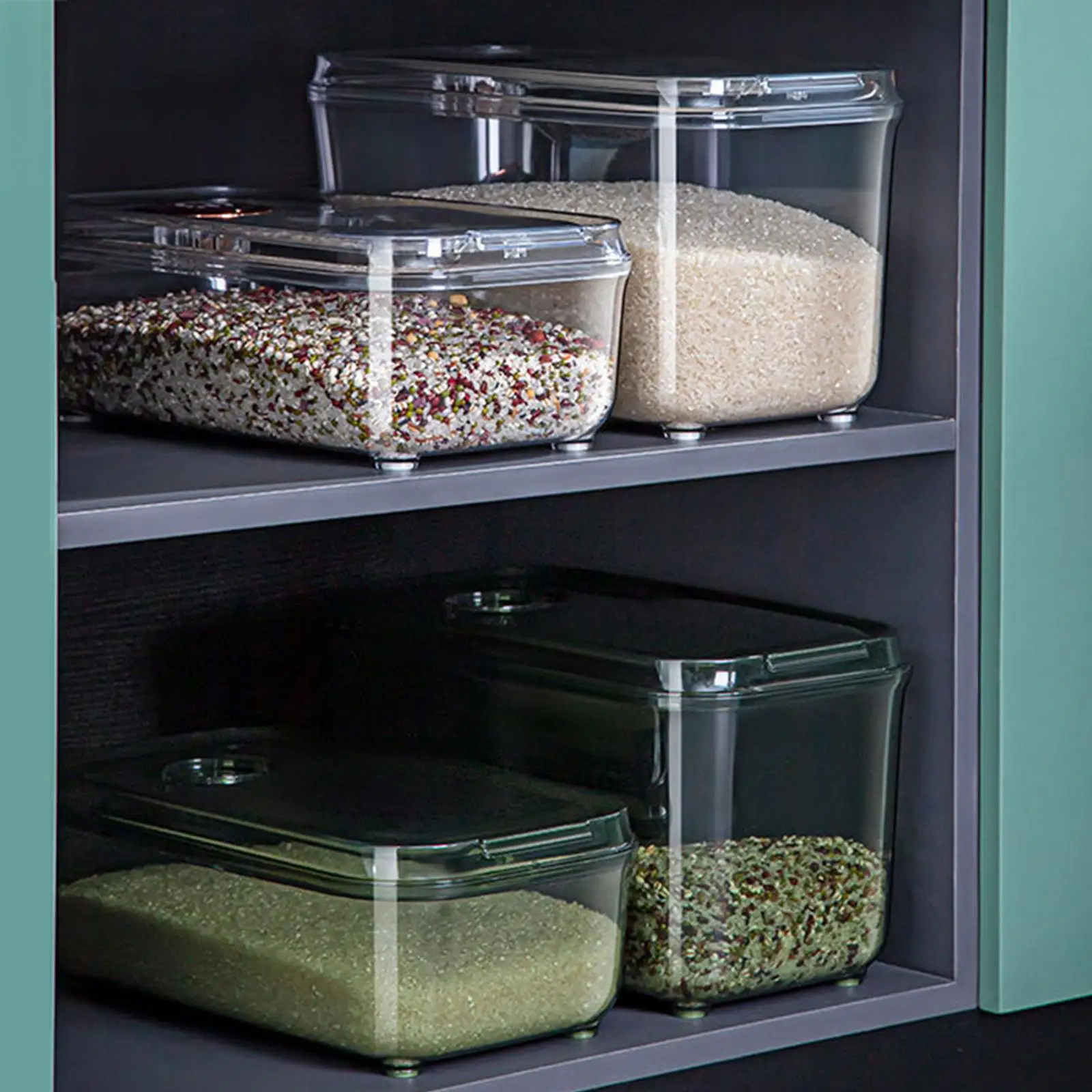 Kitchen Rice Storage Container Flour Cereal Bread Storage Organization 