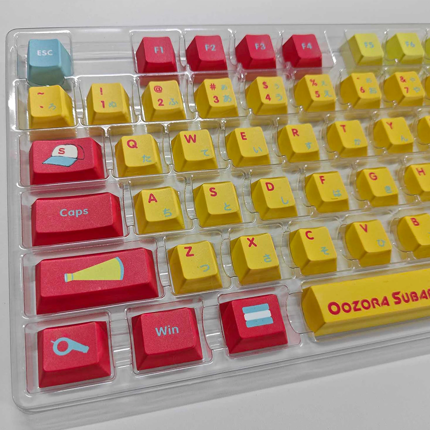 Oozora Subaru theme Keycaps lovely game keyboard cap Cherry Profile PBT material 132 keys mechanical keyboard cap