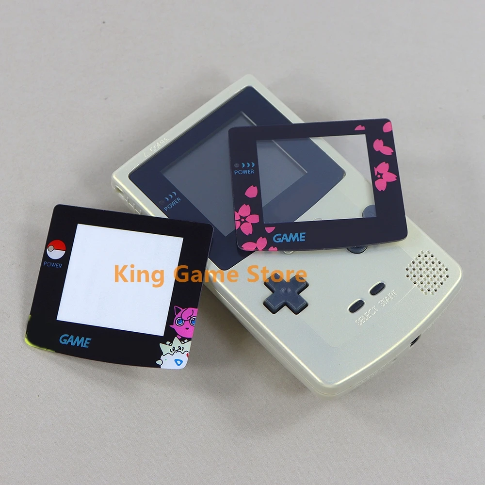 1 szt. Wzory plastikowy ekran ochronny obiektywu dla GameBoy kolor GBC plastikowy panel lustrzany wymiana wyświetlacza