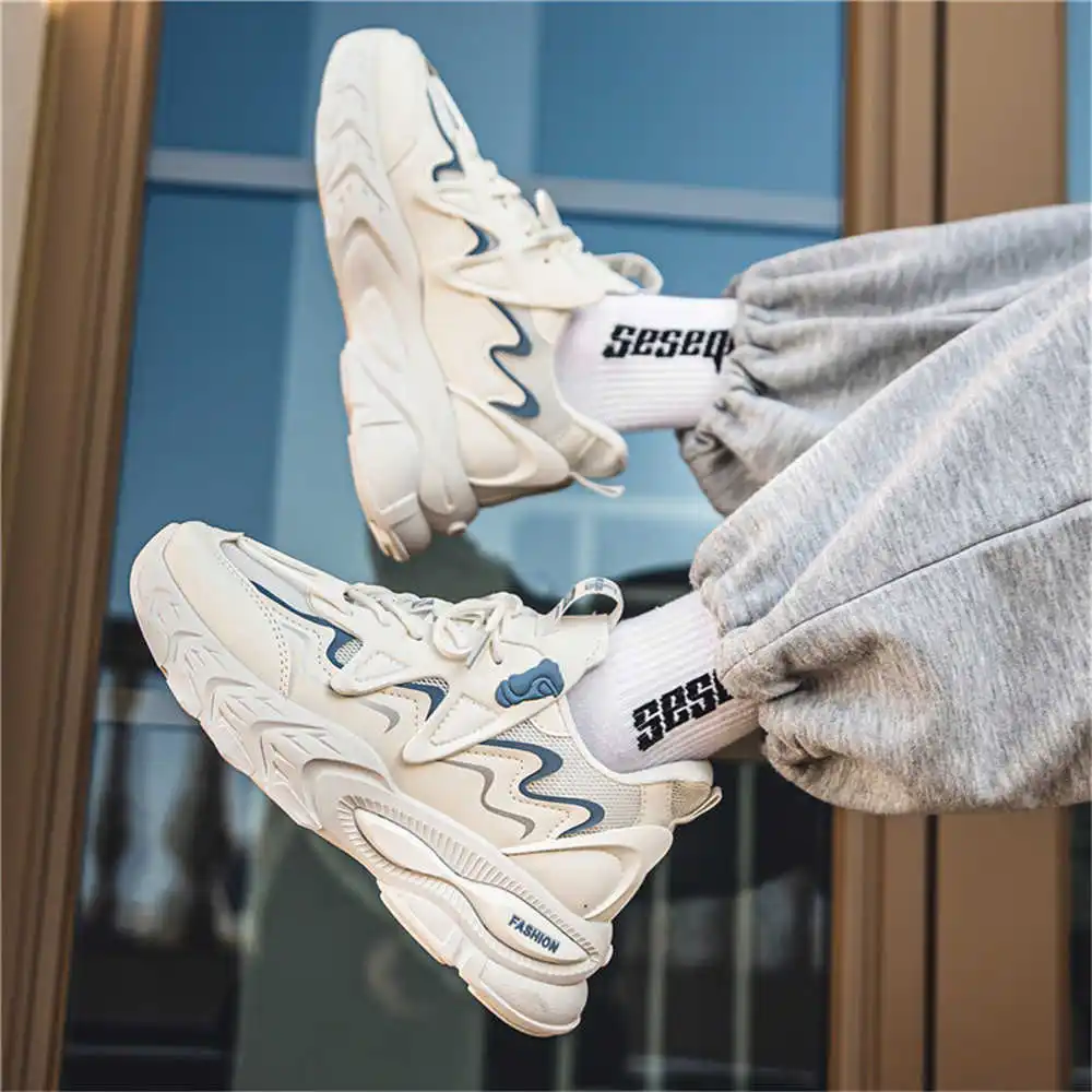 

Light Blue Flatform Men's Lace-up Shoes Woven Men's Casual Casual Casual Sneakers Man Brand Sport Clearance Leisure Lux