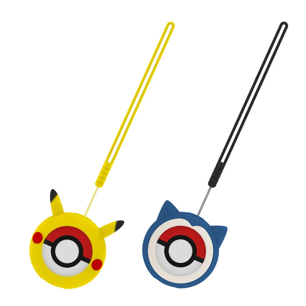 Casing penutup silikon untuk Pokemon Go Plus + casing Pika lucu casing pelindung kristal transparan dengan tali untuk Pokemon Go Plus +