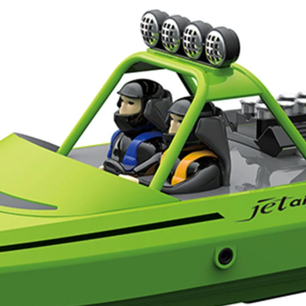 

RC RTR Boat Lights Самостоятельный реактивный корабль Игрушка Радиоуправление Гоночная лодка Открытая модель игрушки для детей и взрослых Подарок 2,4G