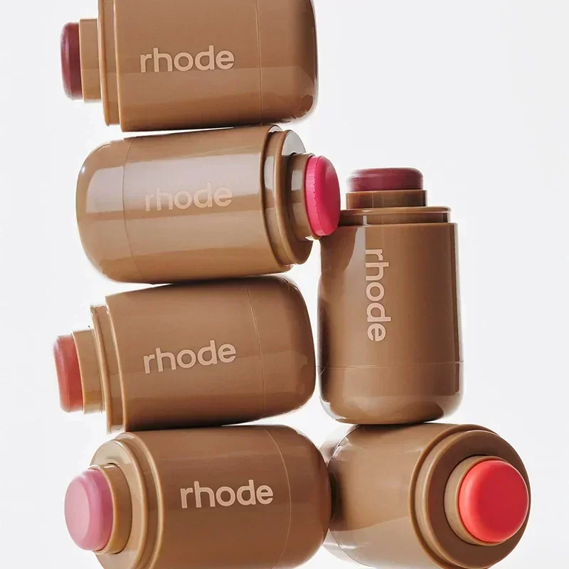 Rhode Pocket Blush Case Stick Lip And Cheek Hydrating Stick Natural Rouge Powder Blush Cream Lipstick Cheek Easy To Apply Color