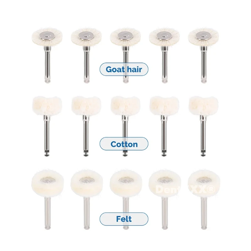 Buy 6 Get 2 Free Polishing Brush Felt Wheel Goat Hair Cotton Polishing Brushes Polishers for Rotary Tools 2.35mm Polishing Wheel view 5