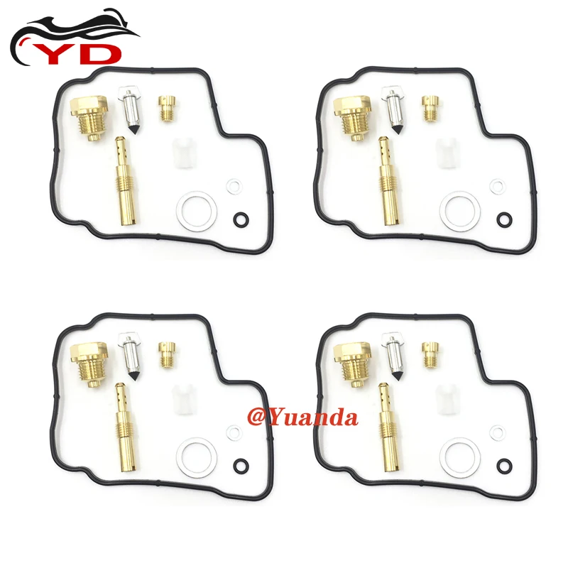 

4 Set For Honda CBR600F 1987-1990 CBR600 CBR 600 600F F Carburetor Repair Kit Floating Needle Seat Gasket Parts