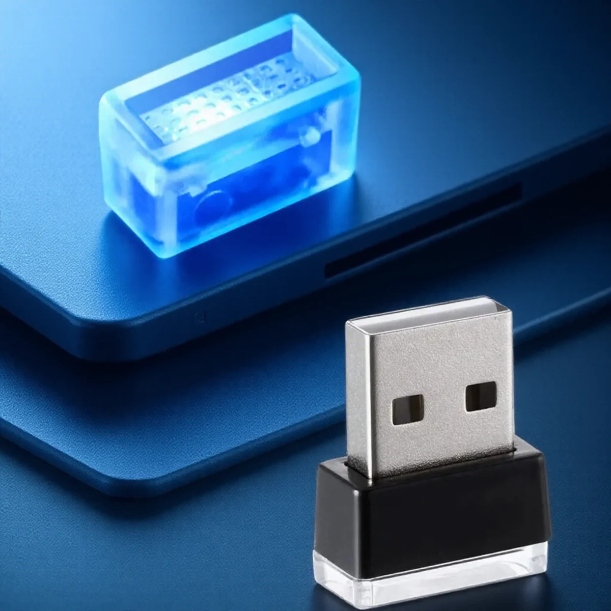

USB автомобильный окружающий светодиодный светильник, портативный ночной декор, многофункциональная атмосферная лампа, модификация не требуется, внутреннее освещение