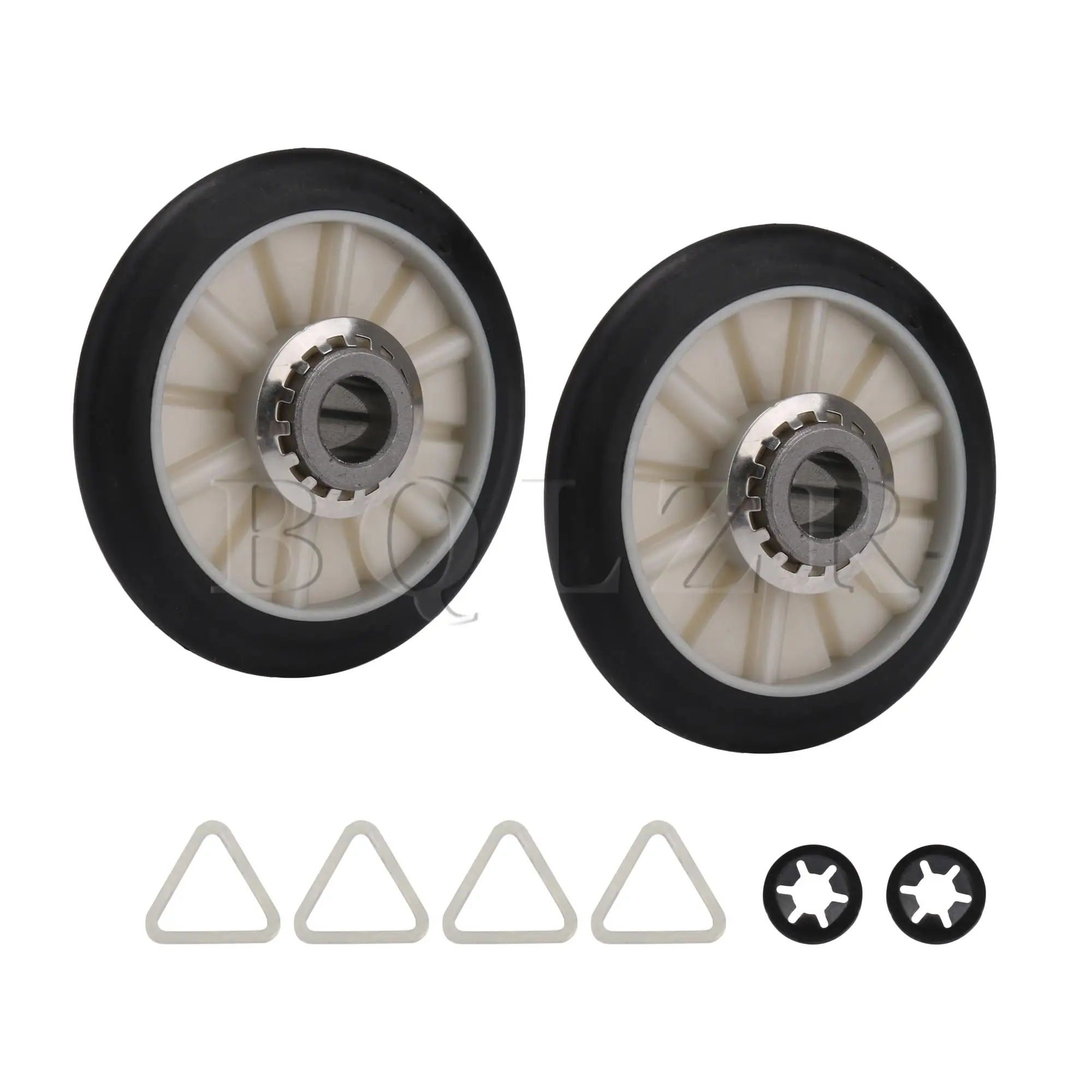 Bqlzr-dryer Drum Support Roller Kit 7.9x2.55x1.27cm 349241t Substituição para Whirlpool Conjunto de 6
