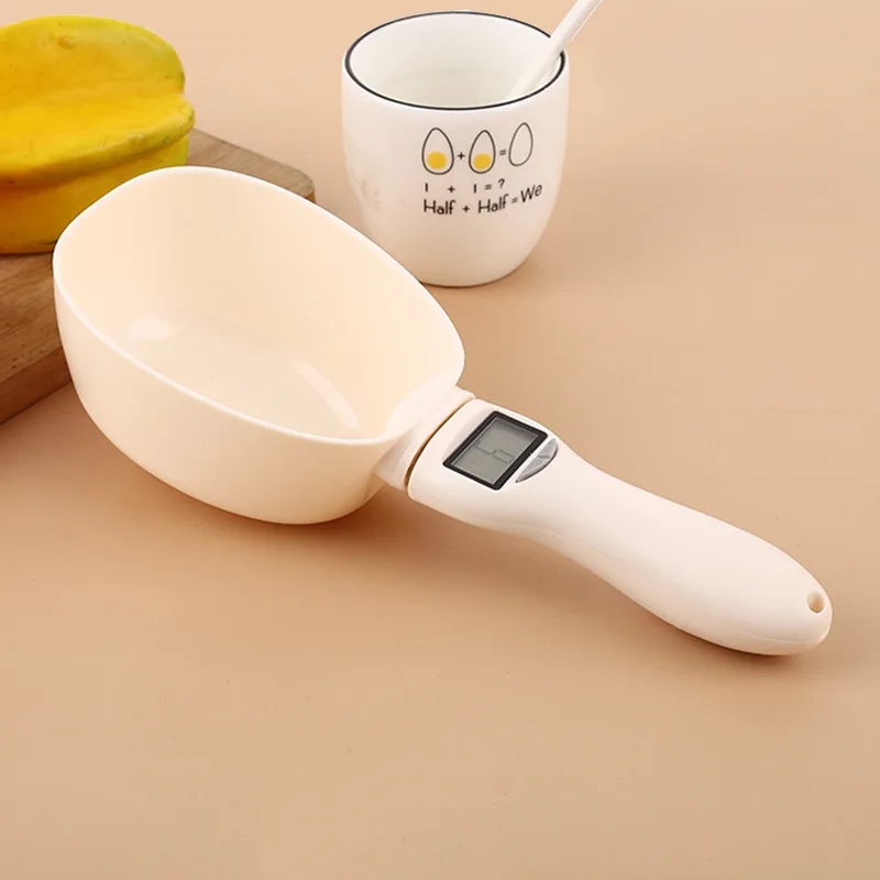 ​​Precision Pet Food Scale: Digital LCD Kitchen Weighing Tool with Measuring Spoon - Gram/Ounce Accuracy for Portion Control​
