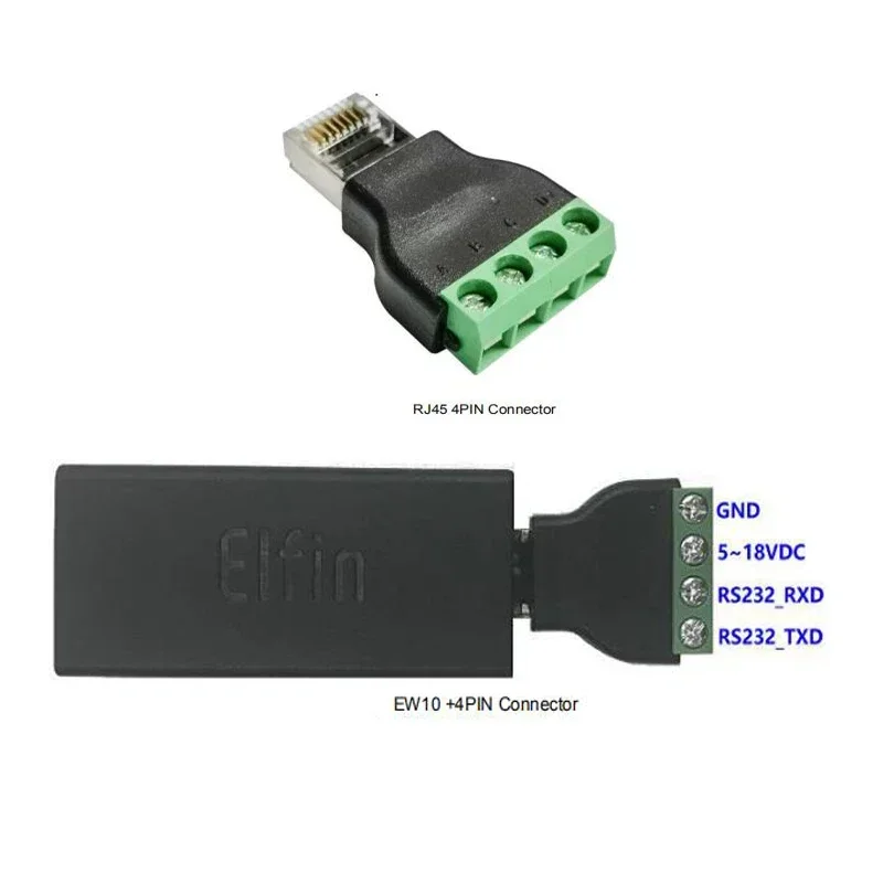 Kleinste Elfin-EW10 Wireless-Netzwerkgeräte Modbus TCP IP-Funktion RJ45 RS232 zu WIFI Serial Server