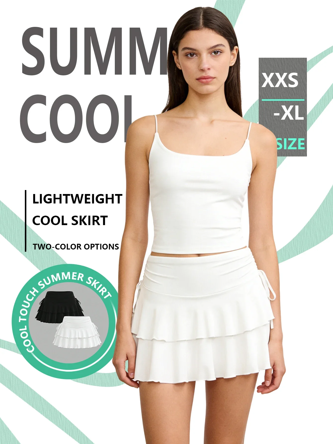 

Женская плиссированная юбка, сексуальная и смелая короткая юбка, которая плошает фигуру, с дизайном на ощупь, брюки-юбка средней длины.