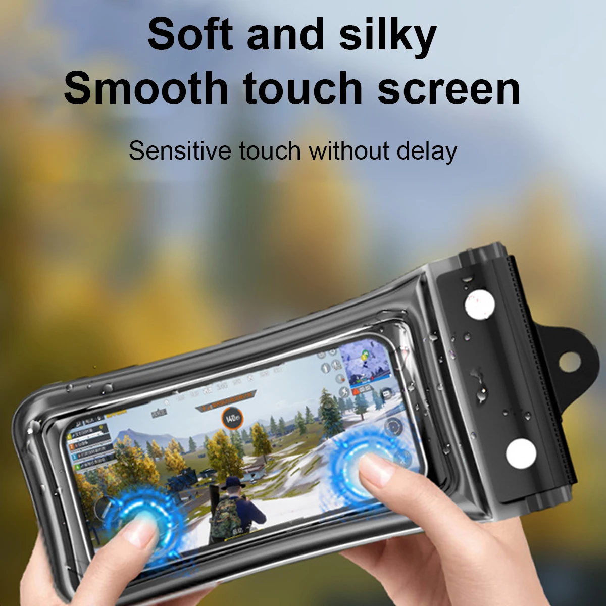 Custodia universale impermeabile per telefono Touch Screen inferiore a 7,2 pollici Cover per cellulare con cordino Borsa sigillata per nuoto e immersioni