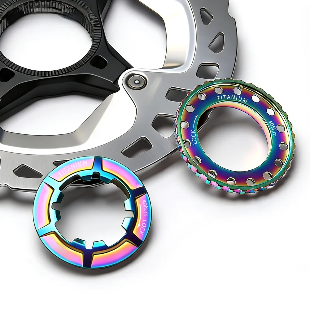 

Road Bicycle Disc Brake Cap 40/44mm Ti-alloy TC04 Outer/inner Lock Compression Hub Installation Cover Bike Accessories