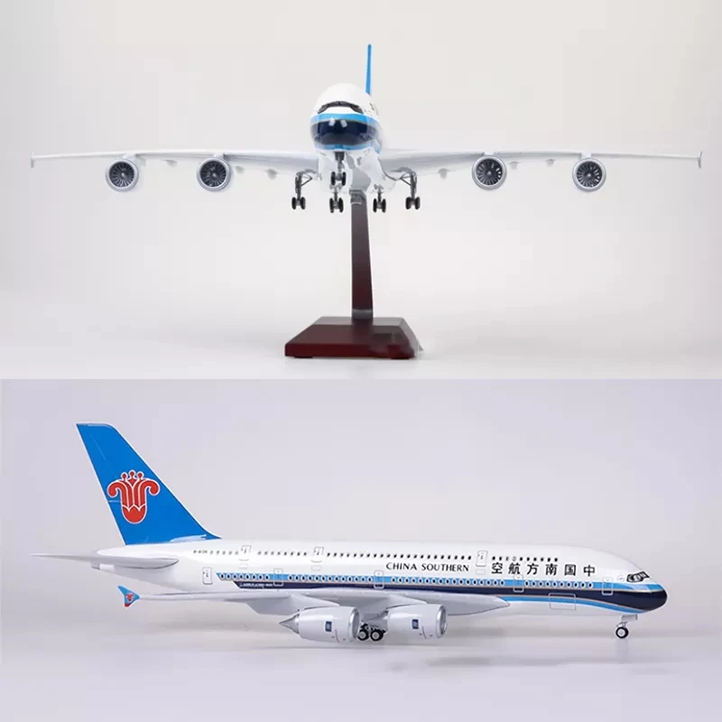 1/160 Scale Plane 46cm A380 China Southern Airways With Airplane Diecast Resin Aircraft Models Souvenir Home Decoration