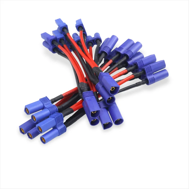 1 Uds EC5 arnés Cable conector de batería paralelo extensión Dual Y divisor Cable de silicona para Rc DIY Quadcopte modelo de ala fija