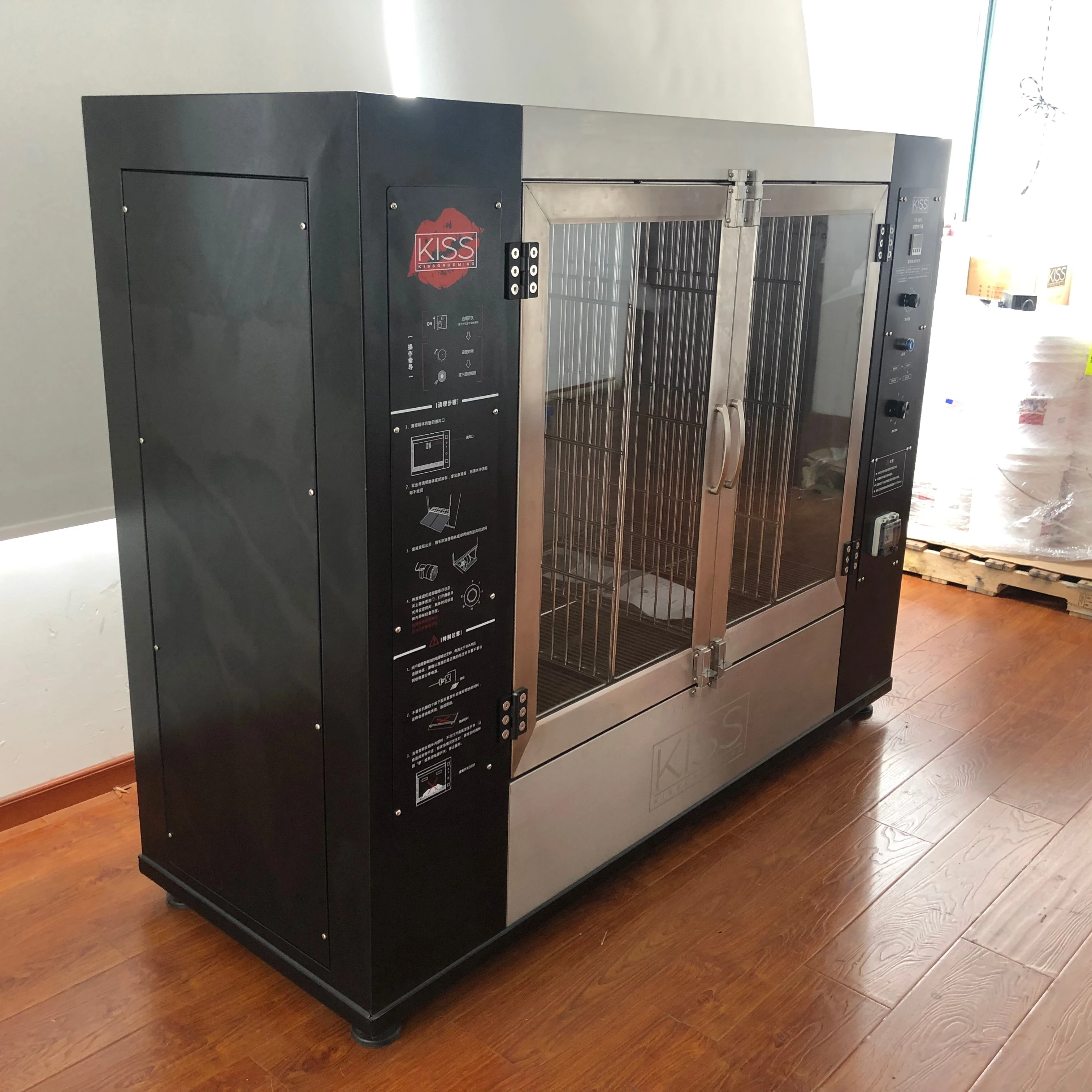 KISS Grooming TD-907 Compartment Dryer Easy to clean without pet hair contamination Large cabinet pet hair blower