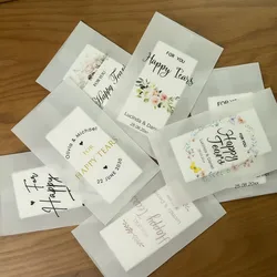 Happy Tears Tissue Packets / Wedding Tissues /Any Design Personalised Wedding Tissue Packets 25pcs
