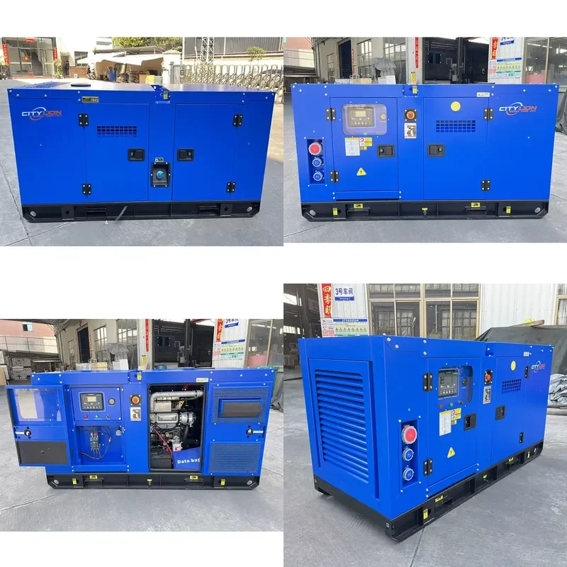 Generator 50 KVA 3 Phase 40KW Silent Type Auto Start Remote Start Open Frame ATS Water Cooling