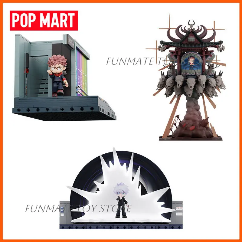 

NEW POP MART Jujutsu Kaisen Gojo Satoru Scene Building Blocks Collectible Anime Figure Toy Periphery Decoration Gift Blind Box