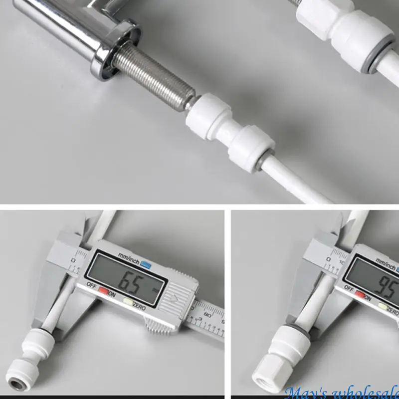 Quick Installs Faucet Tube Fittings Plastic Designs Anti Leak Faucet Quick Disconnect Fitting for Purifiers 448A