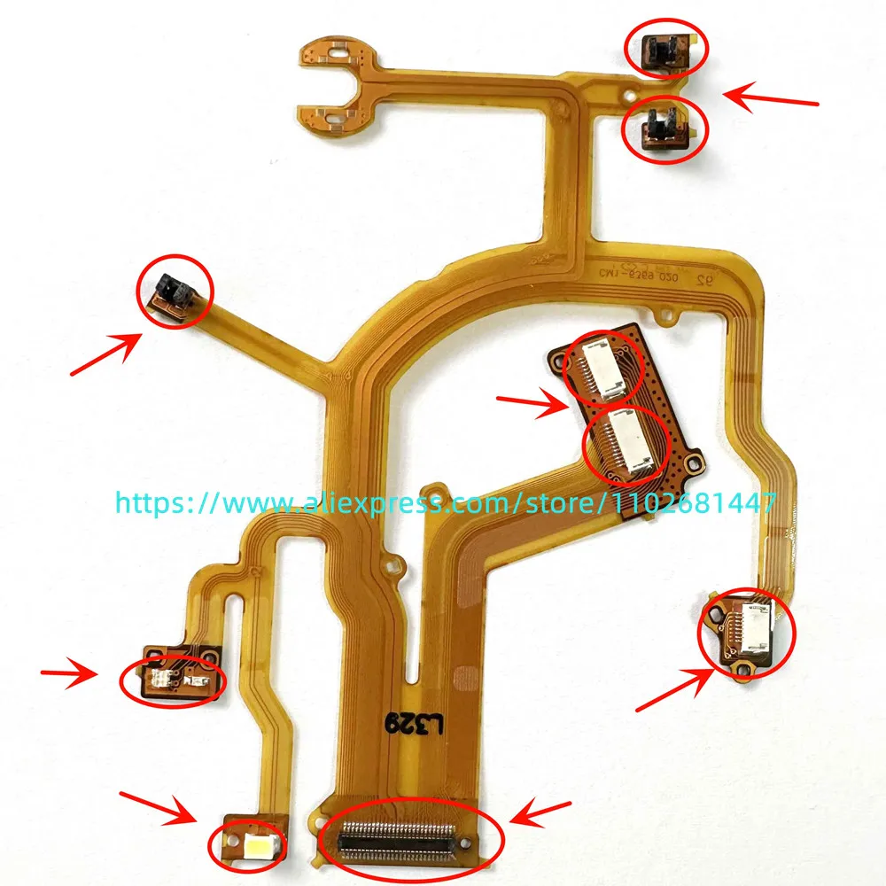 NEW Lens Back Main Flex Cable For CANON Powershot G10 G11 G12 Digital Camera Repair Part With switch