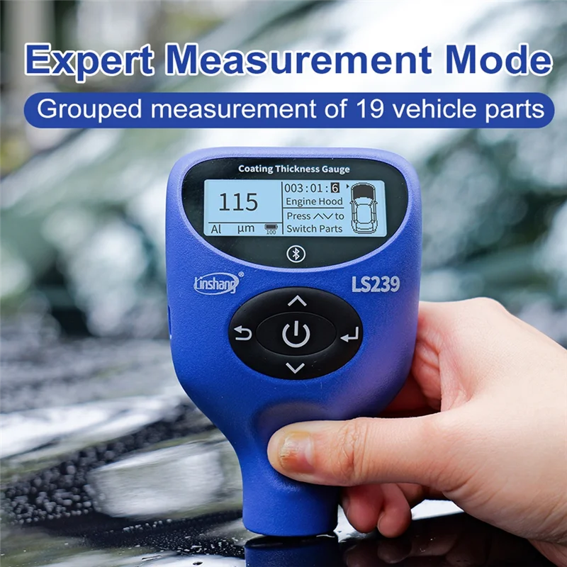 

A03F-LS239 Coating Thickness Gauge 0.0-5000Μm Upgrade Professional High Precision Car Paint Tester Meter