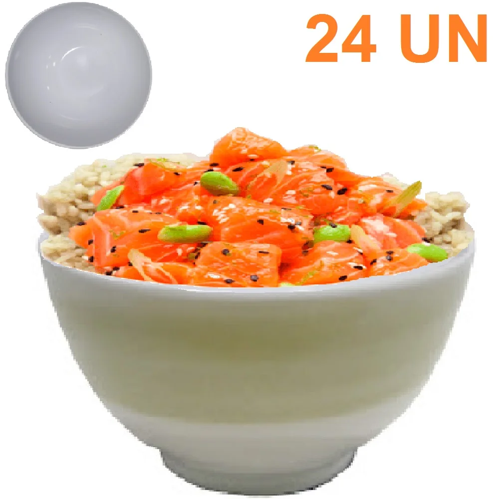 24 Bowl Bowl Cumbuca Melamine 380ml Spiral Luxury Beige