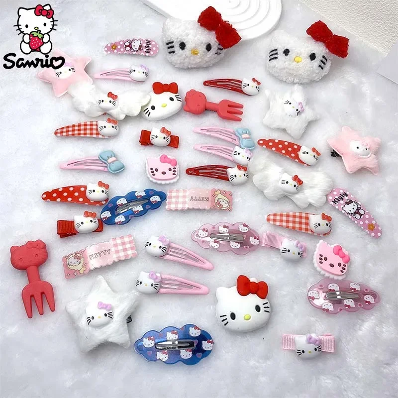 

Оптовая продажа Kawaii Sanrio аксессуары Y2K заколка для волос «Hello Kitty» My Melody заколка Cinnamoroll заколка для волос Bb зажим аниме подарок для девочки