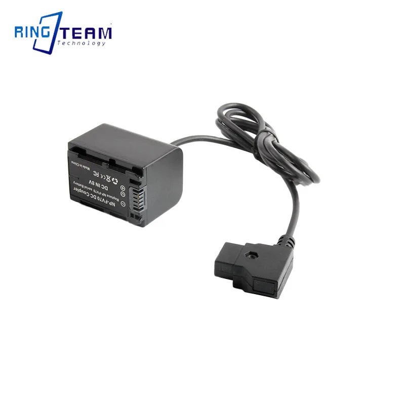 D-TAP to NPFV Dummy Battery Replaces NP-FV30 NP-FV40 NP-FV50 NP-FV70 NP-FV90 NP-FV100 for Sony DVD SR HC Serial Cameras & Light