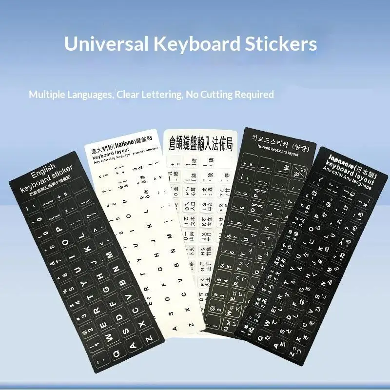 1 Set Laptop Keyboard English Deutsch Keyboard Stickers Alphabet Layout French Letter Spanish