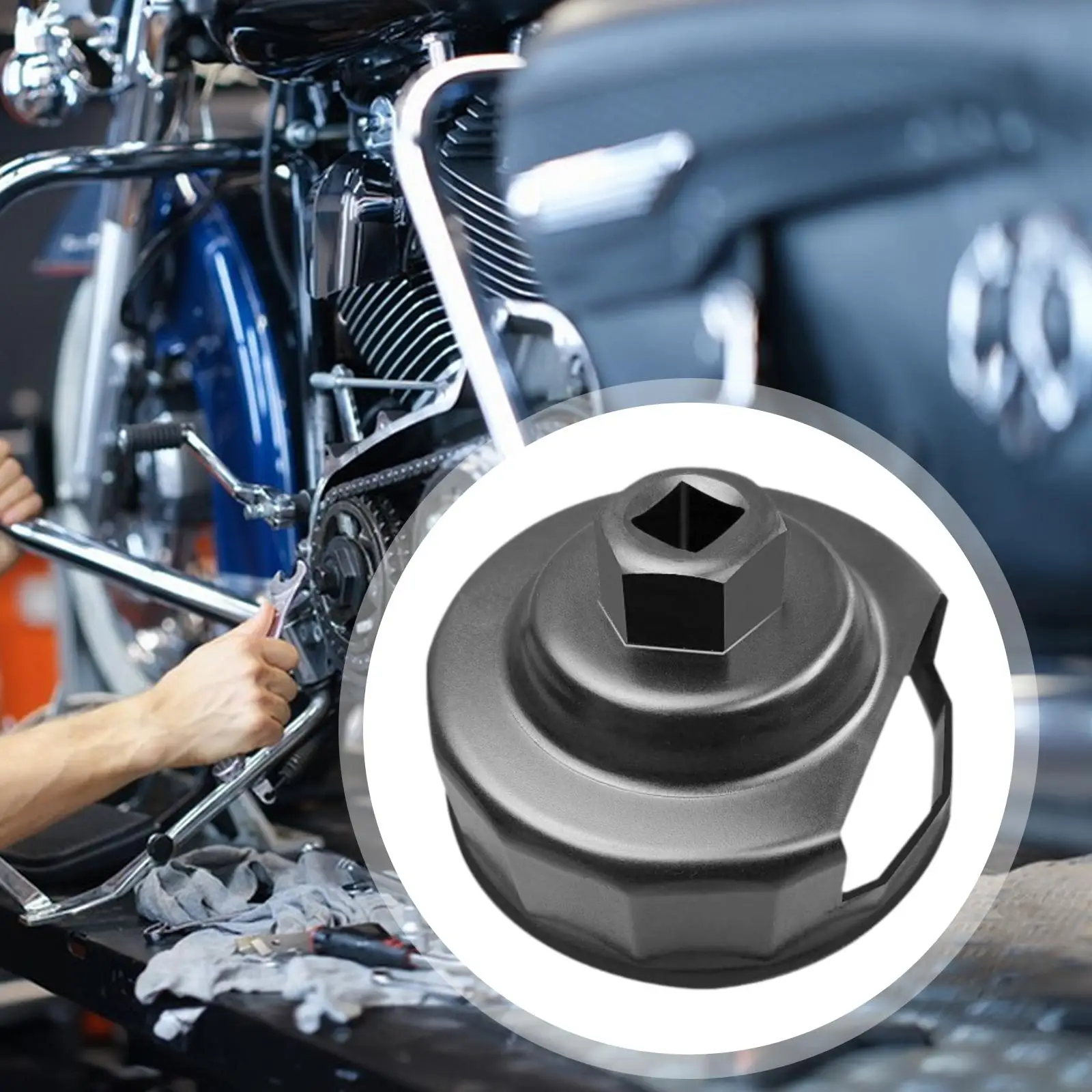 

Alloy Steel Oil Filter Removal Tool Fast Repair Socket for Harley Motorcycles Mechanic Essentials