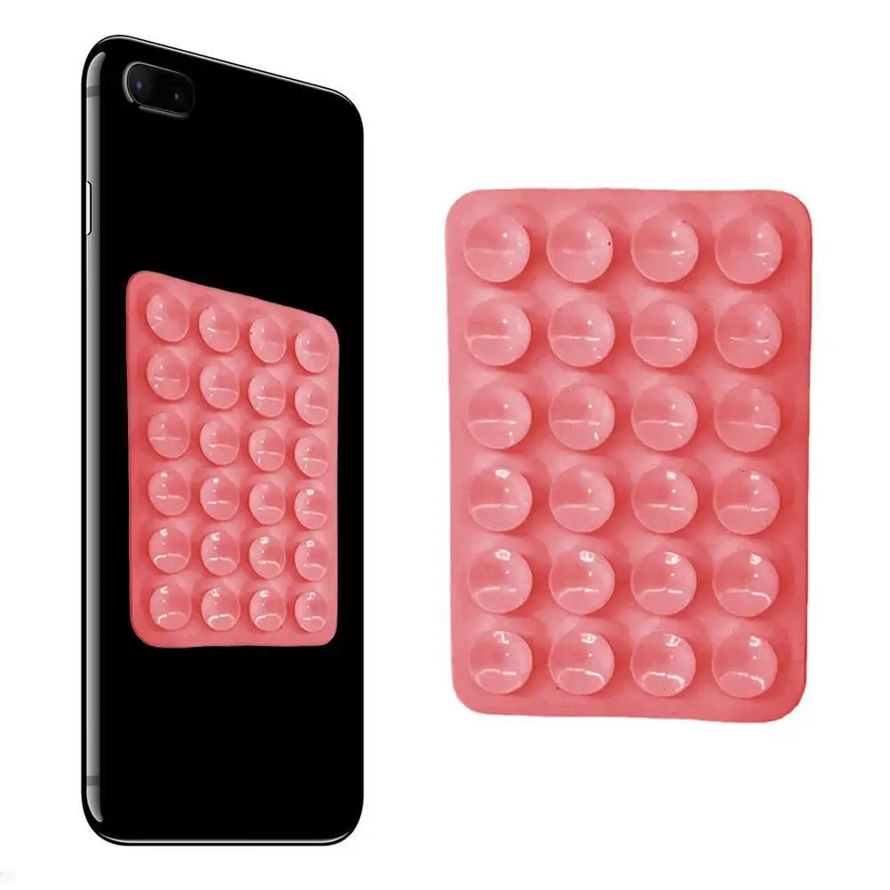 Ventosa in Silicone a doppio lato per dispositivo per telefono cellulare ventosa con supporto in gomma siliconica adesiva per fissaggio