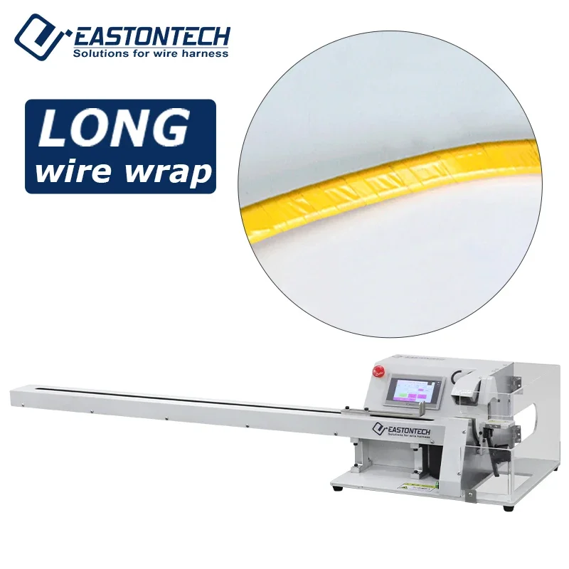 EW-AT-301P High Speed Felt Tape Semi Automatic  Winding Machine Professionally Designed For Long Wire Harness Wrapping