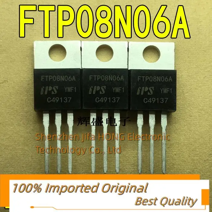 

10 шт./лот FTP08N06A 55 в 120A TO-220 MOSFET N-Channel лучшее качество в наличии оригинал