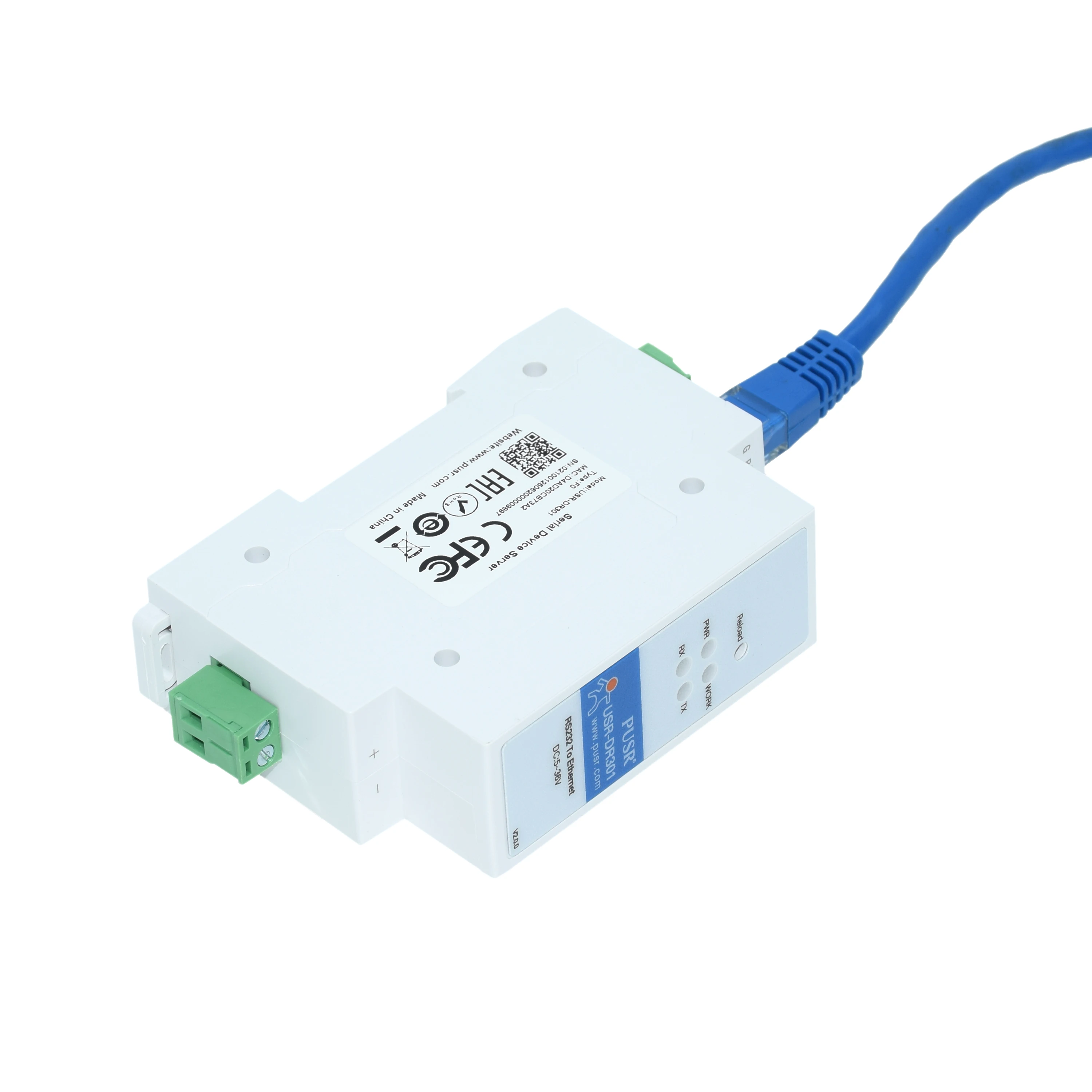 

Serial Port RS232 To Ethernet Converter Server IOT Device USR-DR301 Support Modbus