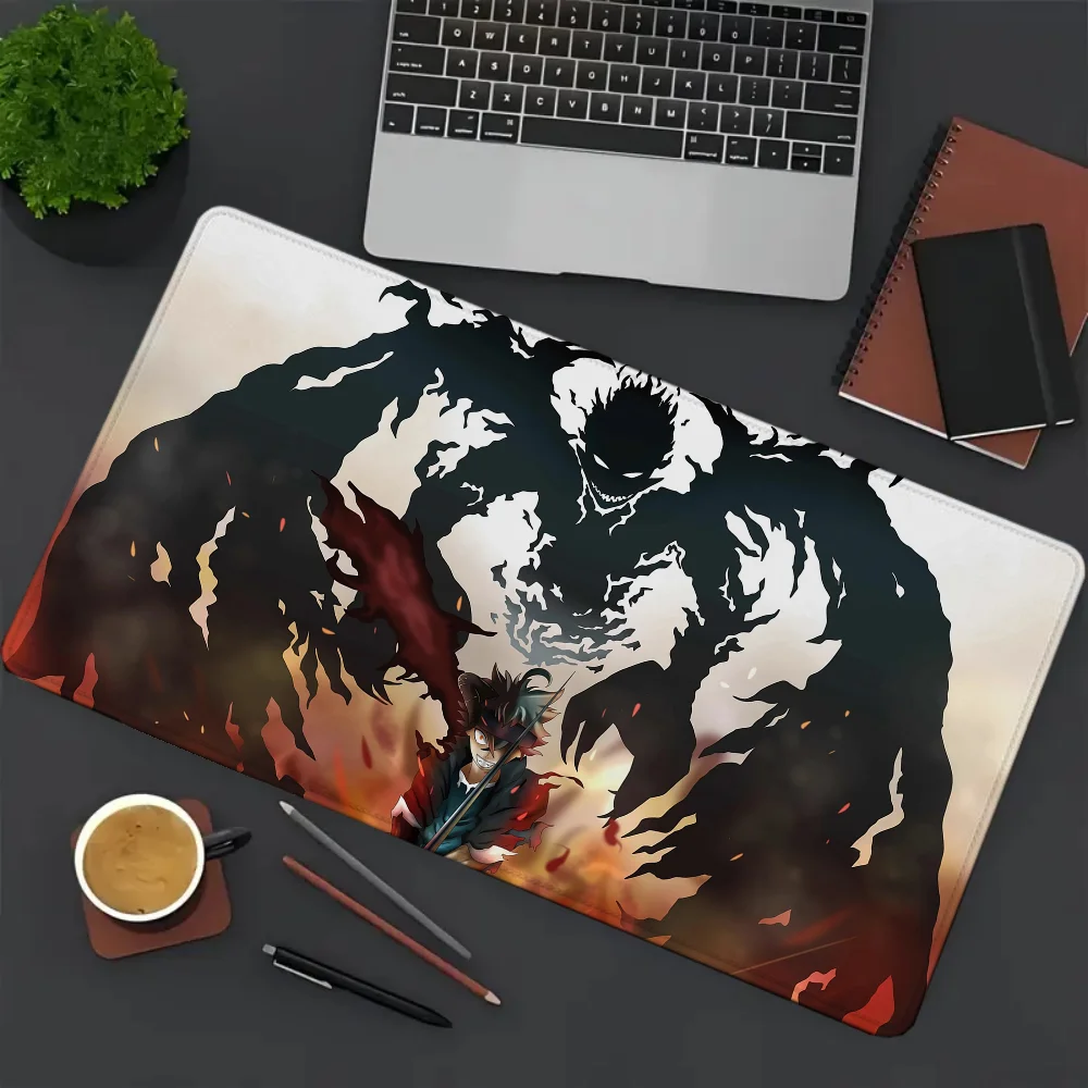 BLACK C-CLOVER Mouse Pad Large Mousepad Gamer Gaming Mats Pc Setup Accessories Desk Mat Keyboard Extended Offices Xxl Cabinet